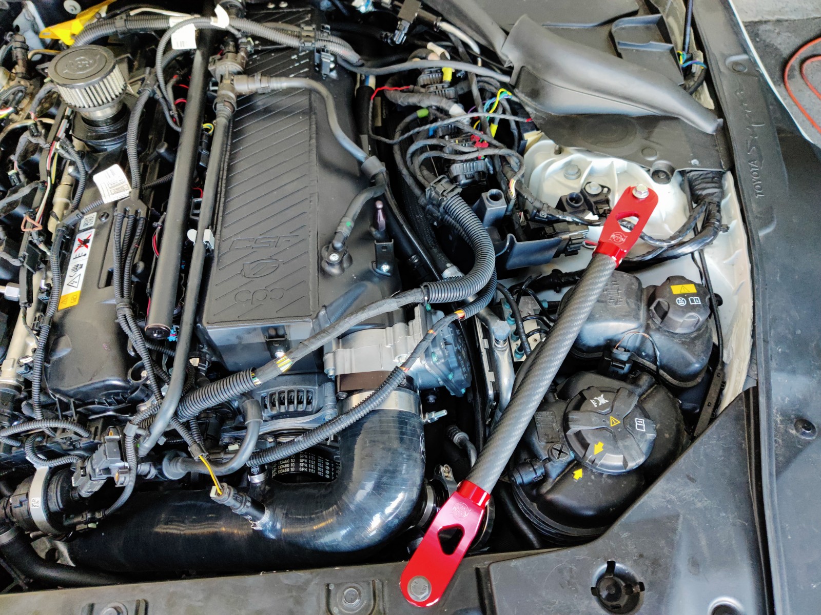 Toyota Supra A90/91 Carbon Fiber Strut Braces - Image 9