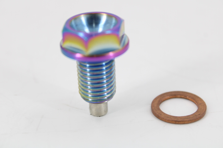 VTT Burnt Titanium Magnetic Oil Drain Plugs M12x1.5 - Image 5