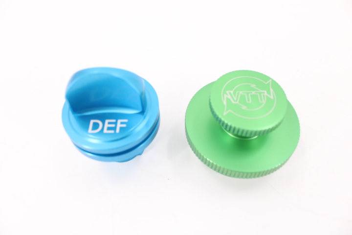 2013-2022 VTT Cummins Billet Fuel, and DEF Filler Caps - Image 3