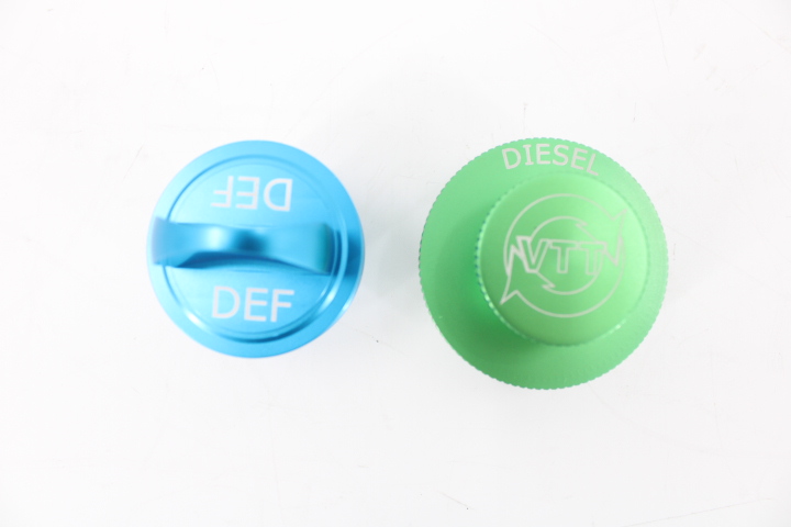 2013-2022 VTT Cummins Billet Fuel, and DEF Filler Caps - Image 4