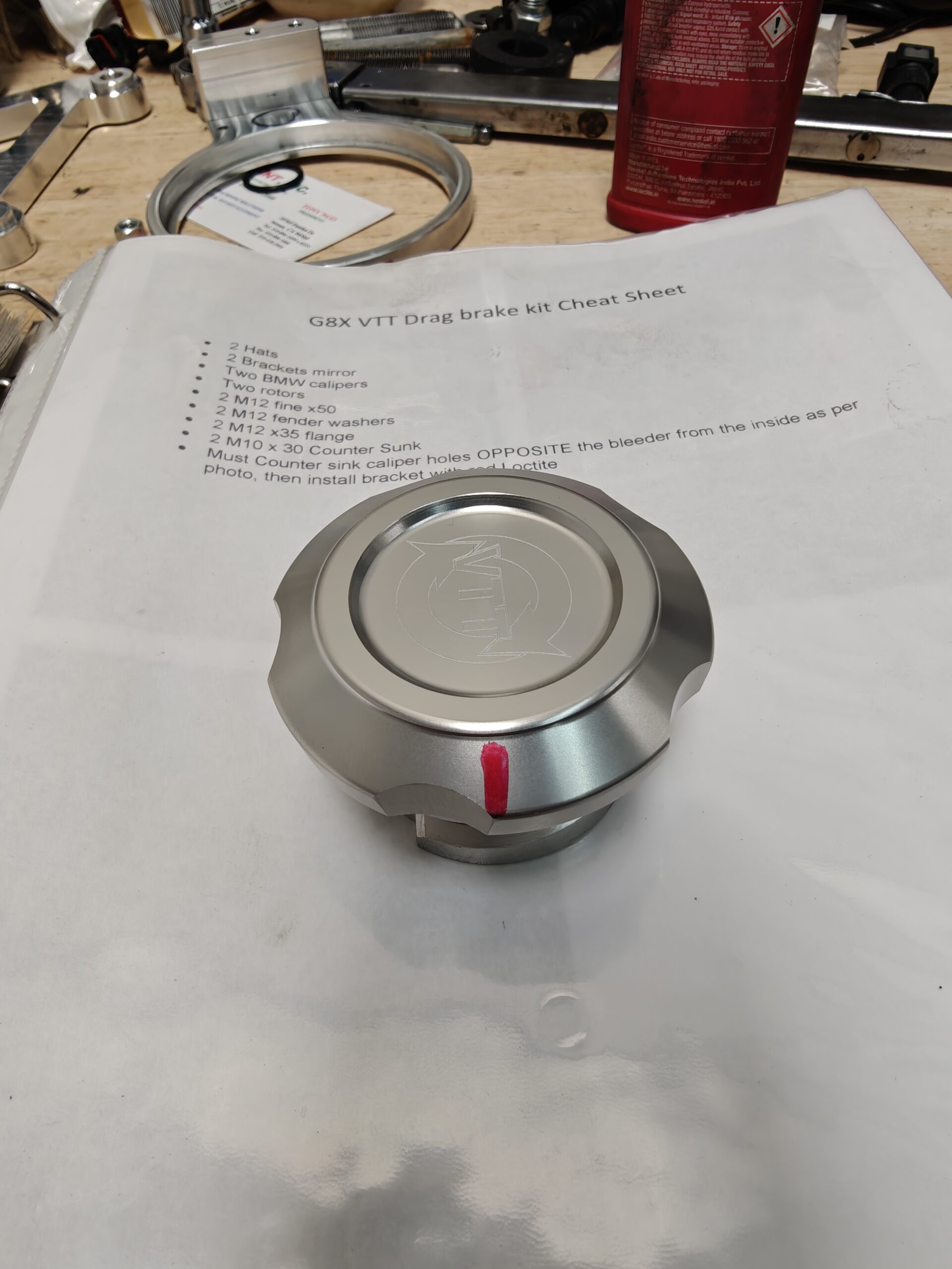 VTT Hurricane TT I6 Billet One Way Breather - Image 2